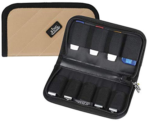 King of Flash 9 x USB Flash Drives Carrying Case With Premium Quality Padded Protection for Flash/Key Drives - Khaki