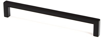 Gedotec Möbelgriff aus Vollmetal | 1 Stück Griffe für Küchenschränke inkl. Befestigungsmaterial | SIDO | Möbelgriffe Schwarz mit LA: 320 mm | Türgriffe für Schränke - Schrankgriffe - Griffe Möbel