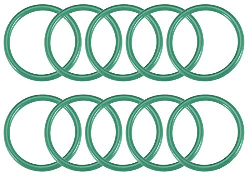 sourcing map 10 Dichtungsringe 6,5x3,5x1,5mm FKM O Ring Fluor Gummi Öl Säure Temperaturbeständigkeit Unterlegscheiben für Industerie Maschinen Auto Reparatur Pneumatik, Braun