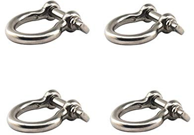 304 in acciaio inox a forma di arco M12 Grillo stile europeo resistente di sollevamento del carico morsetto per catena marina fibbia confezione da 4