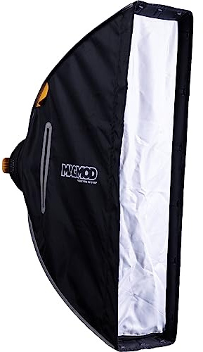 MagMod MagBox Pro 36 Strip Softbox | Integrated Gel Slot and Storage Pocket for Fabric Diffuser, Compatible with Speedlight Flashes and Strobes, Quick Setup