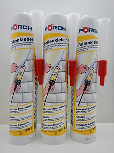 FÖRCH FOLIENKLEBER KLEBER FOLIE WANDANSCHLUSS DAMPFBREMSE DAMPFSPERRE 310ML (3)