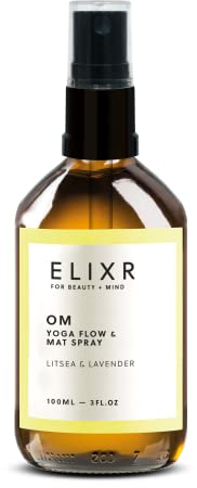 ELIXR Yoga Flow Raumspray Om 100ml I Litsea Lavendel I mit 100% naturreinen ätherischen Ölen I Natürliches Raumduft Spray, Mattenspray, Lufterfrischer