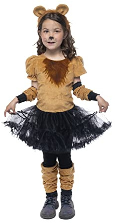 Rubies Costume Leon Tutu per ragazze, vestito con tutu e coda, fascia, guanti, scaldamuscoli e collant, originale, ideale per Halloween, Natale, carnevale e compleanno.