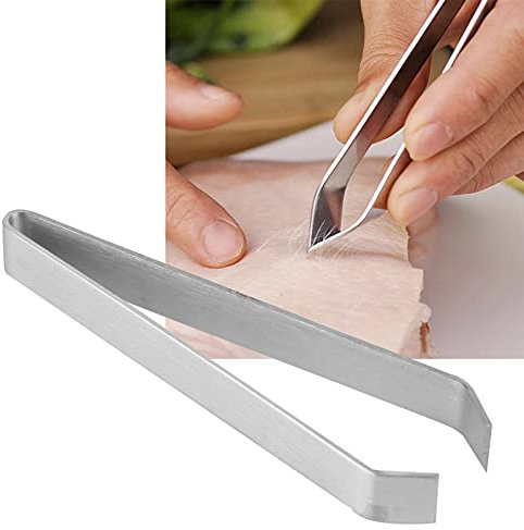 Poisson OS Pince à épiler en Acier Inoxydable de Porc Extracteur Pince Outil Accessoire de Cuisine pour Chef Ustensiles de Cuisine, Fruits de Mer, Outils de beauté