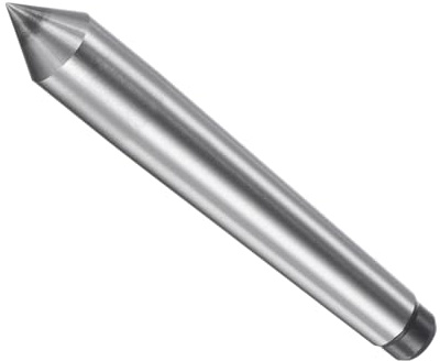 CoCud Morse Taper Lathe Dead Center, MT1 60 Degree, Steel Tipped Tapered End Mill - (Applications: for Lathe and Drill Machines)
