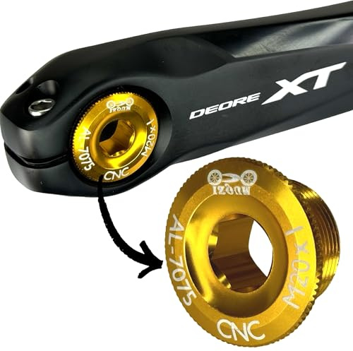 F26 SL M20x1 Tuning Fahrrad Kurbelarm Kurbelschraube | passend für MTB & Road Hollowtech II Kurbeln, Deore, SLX, XT, XTR, 105, Ultegra, Dura Ace