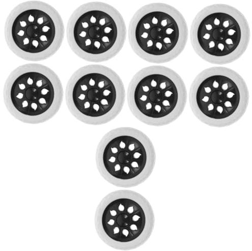 iplusmile 10 Stk Einkaufswagenräder Räder für Einkaufswagen Räder für Wäschewagen Einkaufskorbräder Lenkrollen Einkaufswagenrollen Räder für Wäscherollwagen Austausch der Wagenräder Plastik