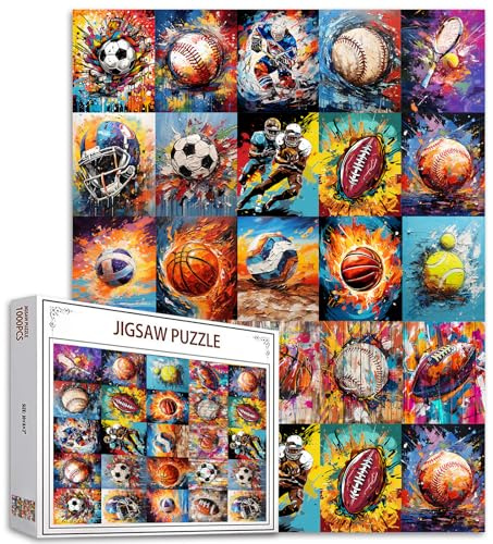 Ball Games Banksy Jigsaw Puzzles 1000 Teile für Erwachsene Hartfaserplatten Puzzle Herausfordernde Puzzle perfekt für Spielabende DIY Home Wall Decor-Kunstpuzzle-Ball Graffiti Street Art 27“ x 20“