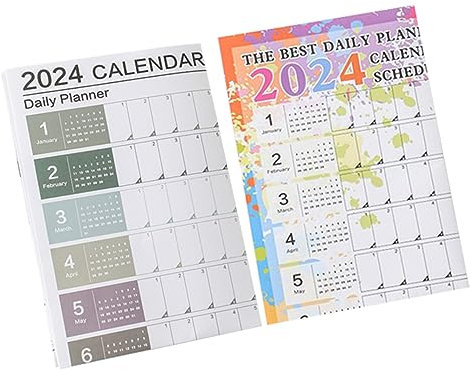 DIYEAH 2stücke Wandkalender Kreativer Minimalistischer Planer Für Büro Und Zuhause Praktischer Monatskalender Mit Klarer Druckqualität Und Für Notizen Für Effektive Zeitplanung