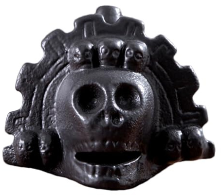 Aztekische Flöte - Handgemachte Keramik Schädelflöte, lautes schreiendes Geräusch | Authentische Mesoamerikanische Kriegsflöte & aztekisch, gruseliger Soundeffekt, Geschenk v