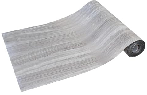Bodenbelag Selbstklebend Peel and Stick Fliesen wasserdichte Bodenaufkleber Holzoptik für Büro, Küche, Bad 40x300 cm