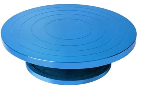 Fymlok Töpferscheibe,Drehbare Töpferscheibe Mini-Keramik-Tonskulptur, rotierende Plattform, Radwerkzeuge, Gusseisen, klein, beidseitig verwendbar, 15 cm(19 cm)