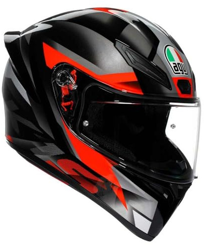 AGV K1 S Fastlap 2.0 Helm, schwarz/grau/rot, M (57/58)