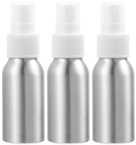 Toyvian Botellas Pulverizadoras de Aluminio 50 Ml para Amargos de Cócteles Spray 24R Set de 3 Piezas para Uso en Barra y Aceite en Aerosol Hogar
