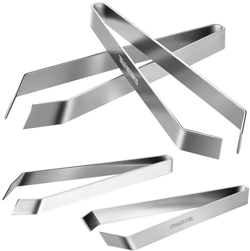 Angoily Pinces à Arêtes de Poisson en Acier Inoxydable 2 Pièces, Pinces Multifonctions Cuisine, Extracteur D'arêtes Précis, Ustensile pour Barbecue et Préparation Culinaire
