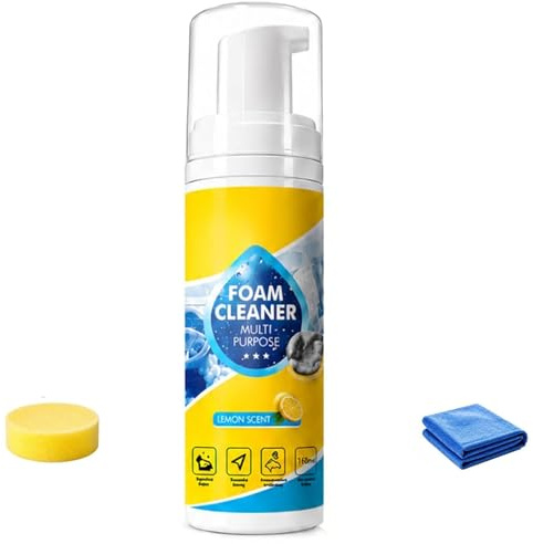 4-i-1 Multi-Enzym Skumrengöring Sköljfritt Djupgående Fläckborttagningsmedel för Bilinteriör Köksfett och Badrumskakel 100ml Skumrengörare Allroundspray(1pc)