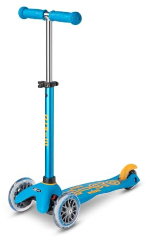 Micro Kickboard | Mini Kids Scooter for Ages 2-5 | Children up to 110 lbs | 3 Wheel Lean-to-Steer Design | Adjustable T Bar | Smooth Ride PU Wheels | Swiss Design