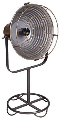 Schreibtischlampe Bauhaus Leuchte (ohne Leuchtmittel) Bürolampe Loft Industrielampe Metall Grau Tischlampe gmf004 Palazzo Exklusiv