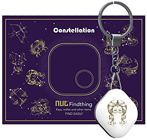 Nutale Schlüsselfinder - Löwe Finden mit App Bluetooth, iOS und Android, Community Suchfunktion, Item Tracker Support Fernbedienung, Wallet Tracker, Gute Idee für Ihre verlorenen Gegenstände Jungfrau