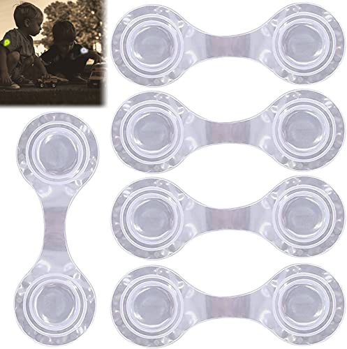 JOKILY 5 Stück Magnetische Reflektoren, Reflektor Clips Kinder, Reflektor Clips Anhänger für Rucksack, Schulranzen, Hunde, Kleidung, Jacke, Kinderwagen, Joggen, Fahrrad