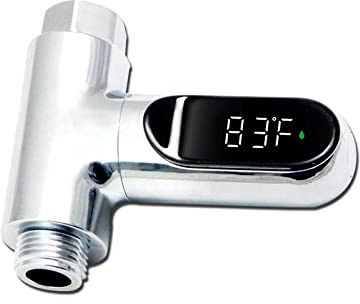 LynsaTac Shower Thermometer Instant-Read Thermometers for Bath, Water Temperature Thermometer with 360°LED Digital Display Rotating Screen, Suitable for Baby Bath Kitchen Bathroom