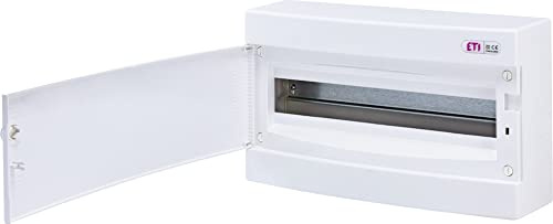 Geakv Verteilerkasten Aufputz IP40 Verteiler Kleinverteiler Stromverteiler (1-reihig, 18 Module, Acrylnitril Butadi, Dreiphasig)