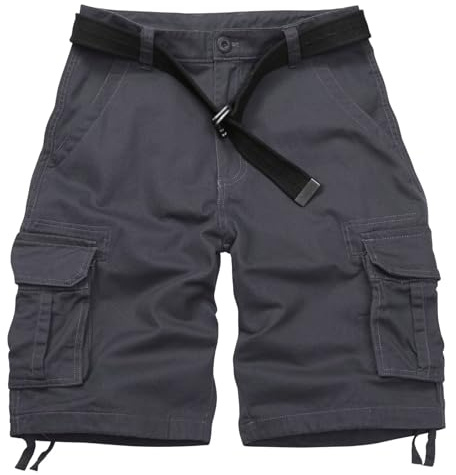 VATINNT Men's Cargo Shorts, Camo Shorts, Multi Pocket Casual Shorts, Loose Fit Outdoor Work Shorts No Belt
