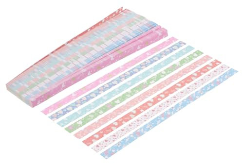 TOPPERFUN 540stücke Origami Stern Papier Bunte Papier Streifen Diy Handwerk Materialien