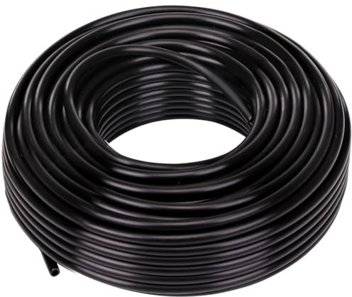30M/100Ft Micro Irrigation Tube, I.D 4mm/O.D 7mm Garden Irrigation Supply Pipe Drip Tube Line Watering Tubing Hose for Garden Lawn Automatic Irrigation System