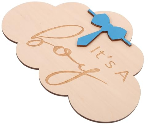 RORPOIR Holzschild Zur Geburt Wolkenförmiges Geburtsanzeige-schild Für Neugeborene Personalisierbar Aus Natürlichem Holz Für Babyfotografie Und Zur Geburt Für Jungen Geeignet