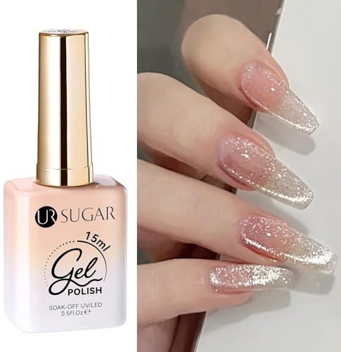 UR SUGAR Cat Eye UV Gel Nagellack, 15ML Jelly UV Gel Nail Polish Cateye Magnet, U V Nagellacks Glitzer Kann Kombination Mit Farbigen Nagellack Verwendet für Nagelstudio DIY-Maniküre Art