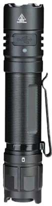Linterna UV SF16 EDC 365nm SST08 USB-C antorcha portátil recargable 18650 con lámpara de interruptor trasero apta for detección(Without battery)