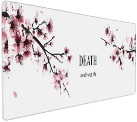 Einfach Blume Mauspad XXL, Großes Mousepad 700x300x3mm rutschfeste Schreibtischunterlage, Präzises und langlebiges Large Mouse pad, Improved Precision rutschfeste Gummibasis, für Mauspad Office k-464