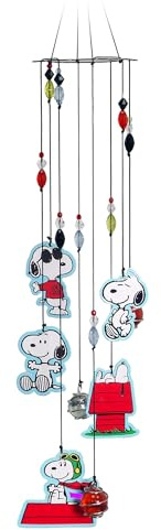 Spoontiques Carillon éolien, métal, Snoopy