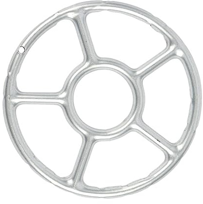 IMIKEYA 4 Pièces Support Pour Casserole De Lait Recharge Pot Réducteur Double Diffuseur Boîte Poêle Expresso Pouvez Broyeur Dessous De Plat Réservoir Plaque Haut Wok Silver Alliage De Zinc