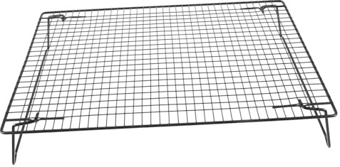 Mikikit Rejilla Para Hornear y Enfriar Multiusos De Acero Al Carbono Resistente y Fácil De Limpiar Para Barbacoa Pan Galletas y Pastel Apta Para Horno y Lavavajillas