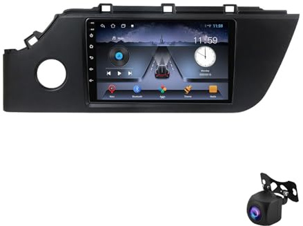 Generico Autoradio Touch Screen Android 13 per KIA Rio 2020-2021 navigatore satellitare Ricevitore Audio Integrato Schermo Touchscreen HD da 9 Bluetooth GPS CarPlay Android Auto(B 4-Core 2G+32G)
