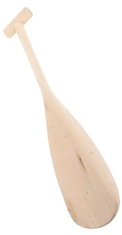 AKOOSY Pala Pequeña y Ligera de Madera para Barco de Madera Unisex, Resistente y Versátil para Remar en Aguas Tranquilas y Actividades de Surf