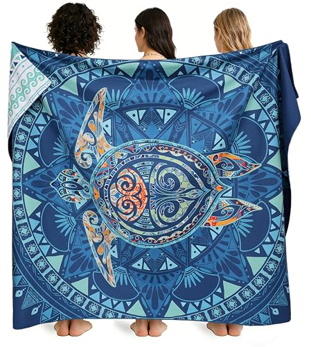 ELAKIRI Mikrofaser Strandtuch XXL 200x145cm - Microfaser Badetuch Groß Leichtdünn Weich | Familien Saugfähig Reisehandtuch Schnelltrocknend Strandhandtuch - Sandfrei Strandtücher für Strand,Schwimm