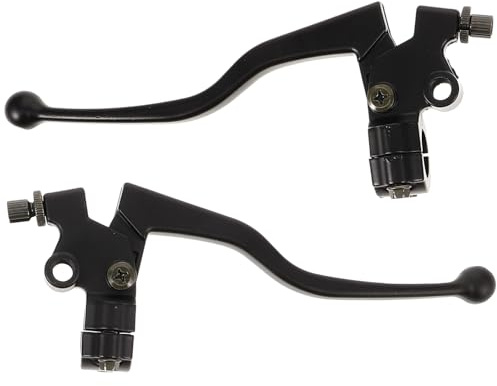 MAGICLULU Poignée de Frein et Levier Embrayage Moto Fxd125Gl125, Ensemble Levier Support Guidon et Fixation Rétroviseur, Remplacement Confortable