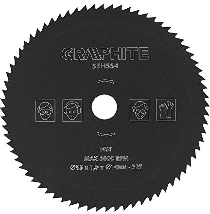 Trennscheibe 85mm * 10mm 72 T HSS Kreissäge Sägeblatt Holzbearbeitung Drehwerkzeug für Holz Metall Winkelschleifer