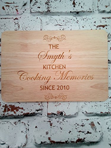Personalised Wooden Cheese or Chopping Board Custom Any Message Laser Engraved