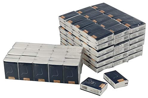 Fosly Taschentücher aus Papier, 10 Packungen mit 12 Stück, 4-lagige Taschentücher