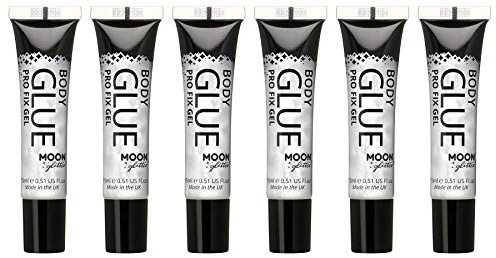 Moon Glitter - Gel fissatore per glitter professionale - 15ml - Set di 6