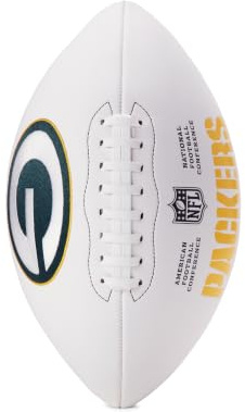 WILSON NFL Live Team Autograph Football, Green Bay Packers