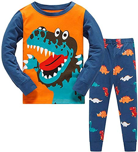 TEDD Garçons Ensembles de Pyjama Coton Mignonne Dinosaure Bébé Noël Vêtements de Nuit pour Enfants 1-12 Ans