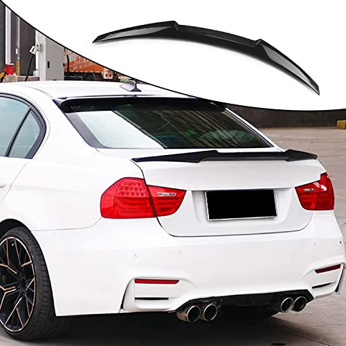 TGFOF Kofferraumspoiler für BMW 3Er E90 320I 323I 325I 328I 335I M3 Limousine 2006-2012, Schlagzähigkeit ABS-Kunststoff Hochfester Kofferraumspoiler Flügel（Gloss Black）