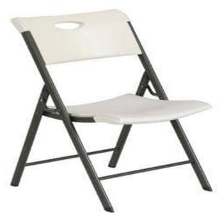 Lifetime 80625 Contemporary Commercial Folding Chair - Almond