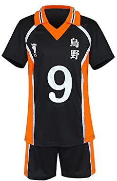 SOOYOOYOO Anime Cosplay Volleyball Sportbekleidung Bequeme und Belüftete Trikots Uniform